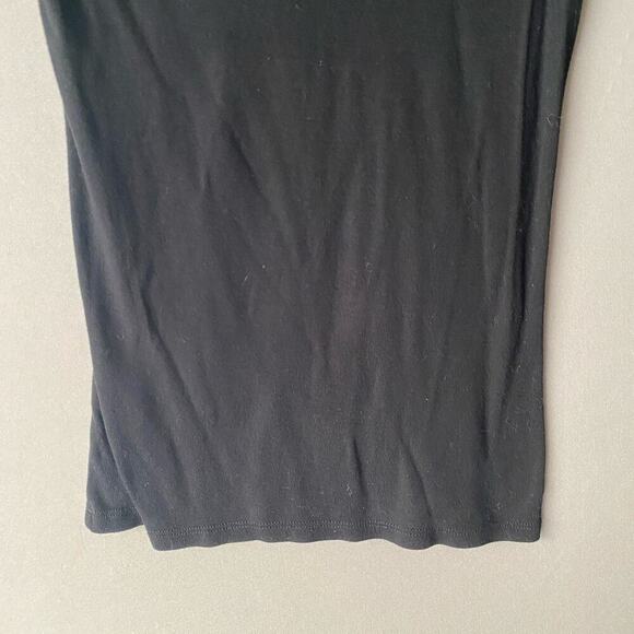 Adrienne Vittadini sz‎ S black ruffle tassel sleeveless tank blouse - Picture 3 of 9